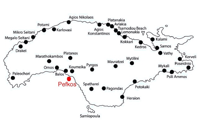 Map Pefkos